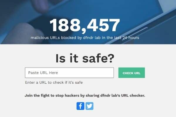 psafe link checker screenshot - how to open links safely